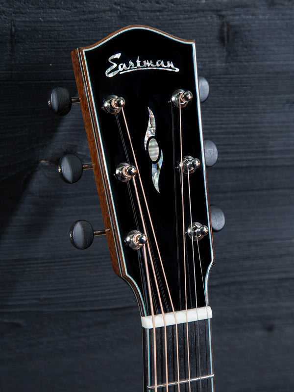 Eastman L-OMCE-QS Luthier Series Quilted Sapele / European Spruce w/ Cutaway+Electronics