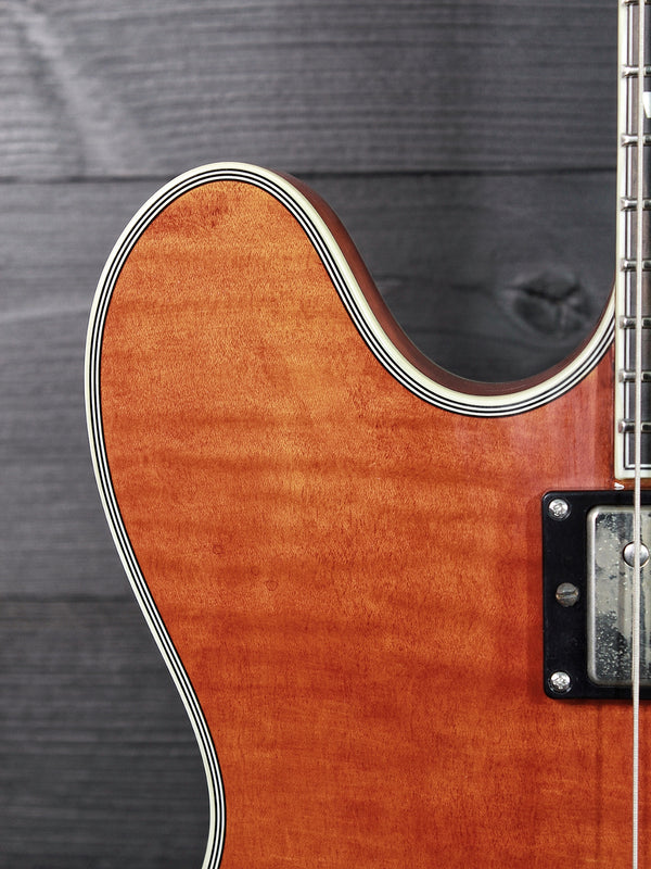 Eastman T59/TV-AMB Amber Truetone Varnish Semi-Hollowbody Maple Electric Guitar