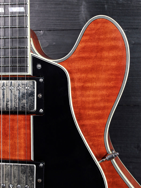 Eastman T59/TV-AMB Amber Truetone Varnish Semi-Hollowbody Maple Electric Guitar