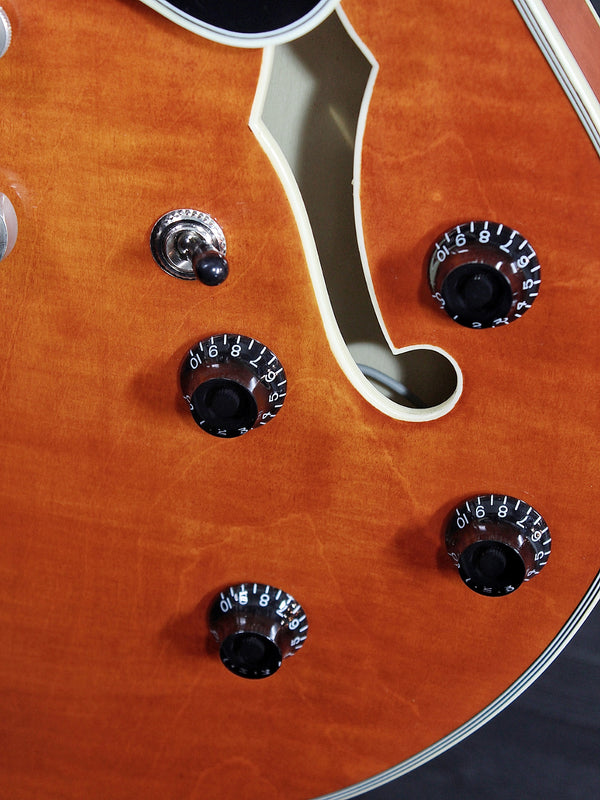 Eastman T59/TV-AMB Amber Truetone Varnish Semi-Hollowbody Maple Electric Guitar