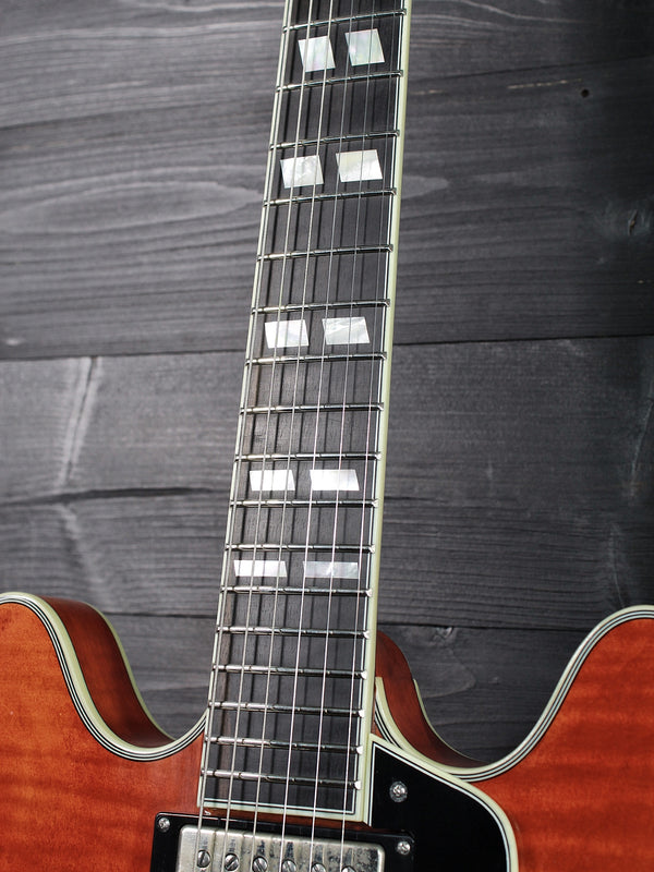 Eastman T59/TV-AMB Amber Truetone Varnish Semi-Hollowbody Maple Electric Guitar