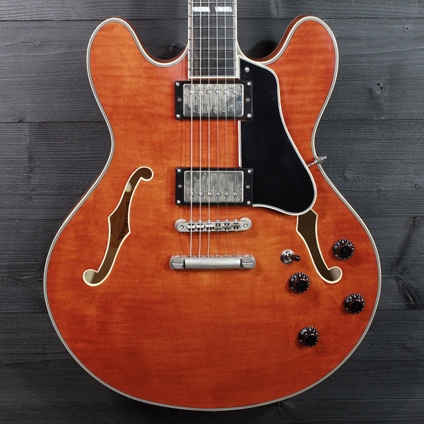 Eastman T59/TV-AMB Amber Truetone Varnish Semi-Hollowbody Maple Electric Guitar