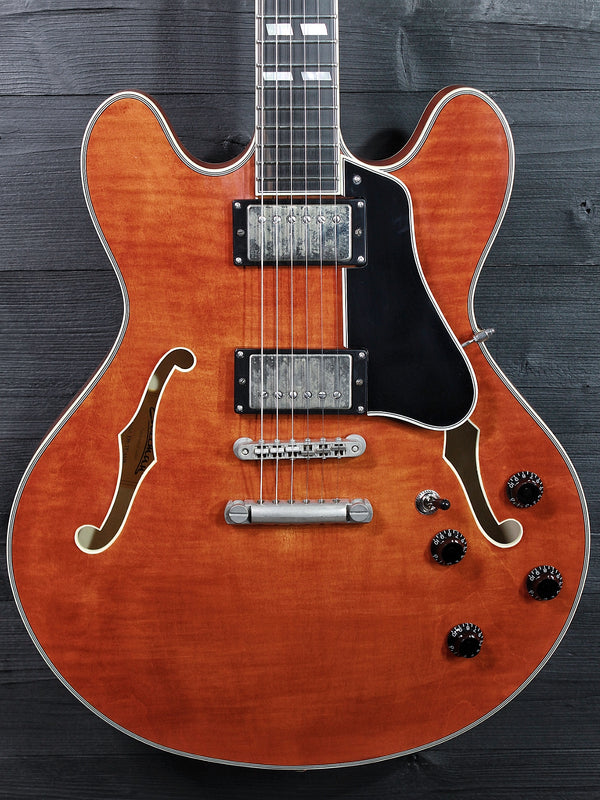 Eastman T59/TV-AMB Amber Truetone Varnish Semi-Hollowbody Maple Electric Guitar