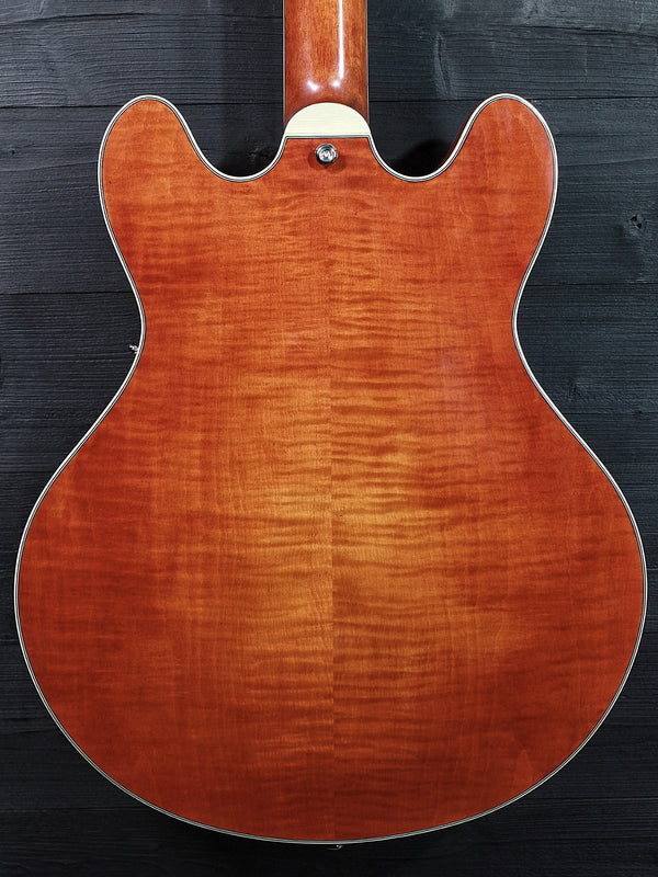 Eastman T59/TV-AMB Amber Truetone Varnish Semi-Hollowbody Maple Electric Guitar