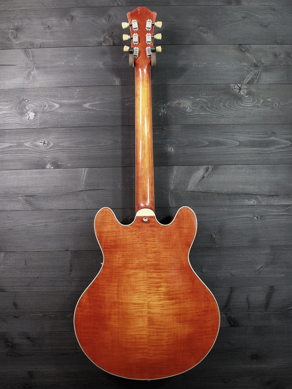 Eastman T59/TV-AMB Amber Truetone Varnish Semi-Hollowbody Maple Electric Guitar