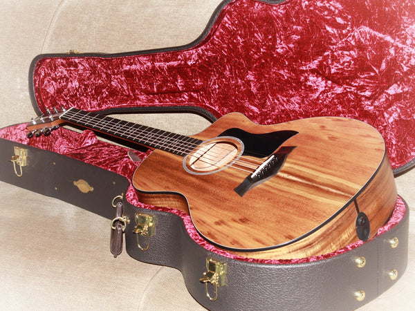 Taylor Custom 224ce K-DLX - Koa Deluxe Natural Matte Finish Acoustic-Electric Guitar
