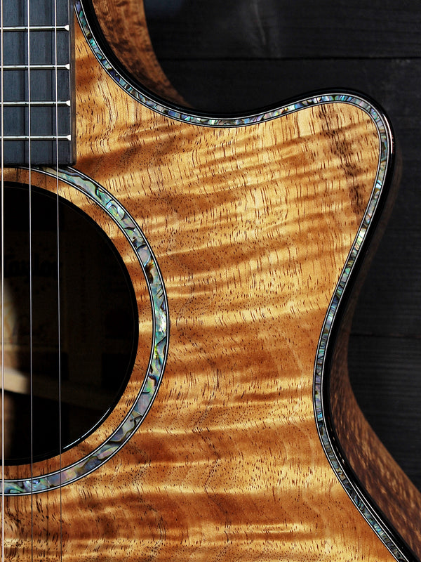 Taylor Custom Grand Auditorium Hand-Selected Premium Grade Koa Acoustic Guitar