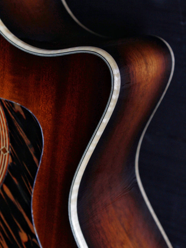 Custom Taylor GA NAMM / Catch #6 C24ce Ribbon Mahogany Acoustic Guitar