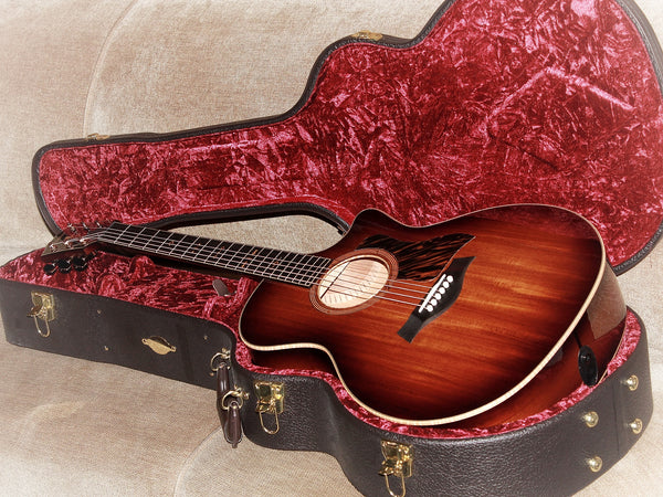 Custom Taylor GA NAMM / Catch #6 C24ce Ribbon Mahogany Acoustic Guitar
