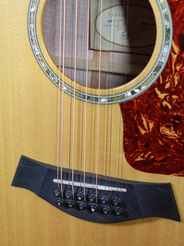 Pre-Owned Taylor 655e 12-String Maple Jumbo Acoustic-Electric Guitar