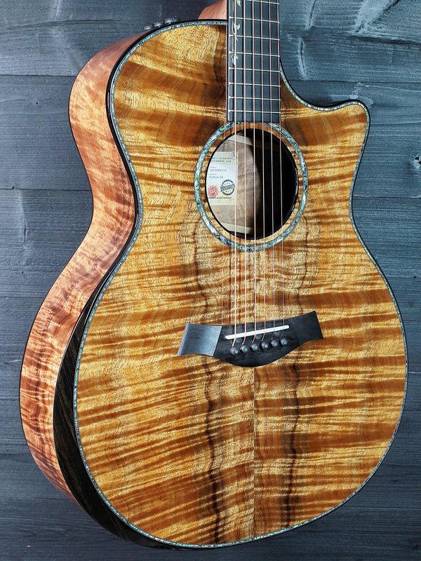 Taylor Custom Grand Auditorium Hand-Selected Premium Grade Koa Acoustic Guitar