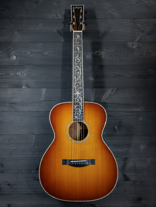 Custom Santa Cruz OM Fiddleback Mahogany / Old Growth Sitka Pre-Owned