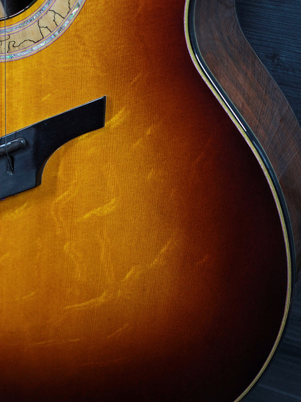 Pre-Owned Greenfield G4-DA Fanfret Multi-Scale Acoustic Guitar c.2005 Sunburst