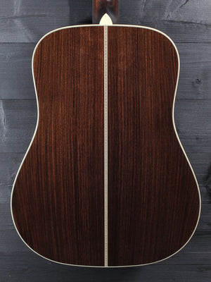 Bourgeois D Vintage/TS Alaskan Sitka Rosewood back close up.