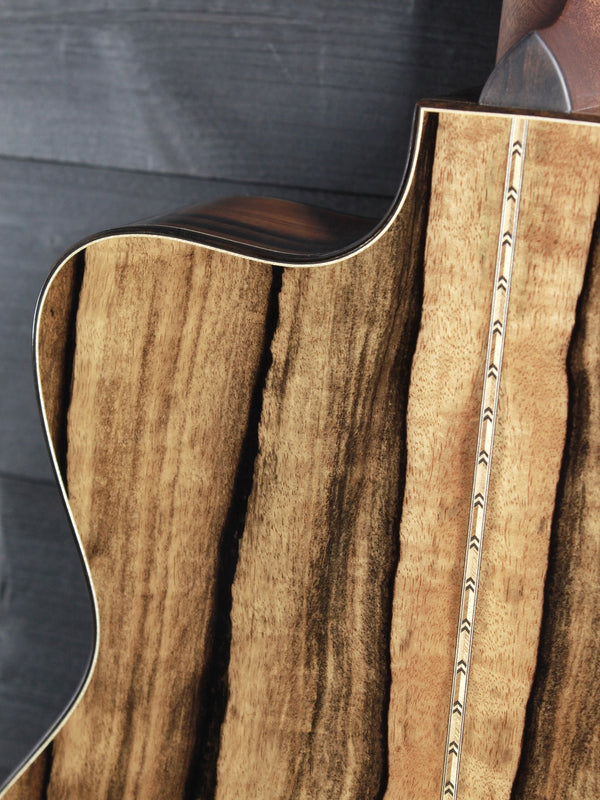 Bourgeois Touchstone Soloist OMC TS-LE Launch Edition acoustic guitar with Macassar Ebony back and sides with cutaway 
