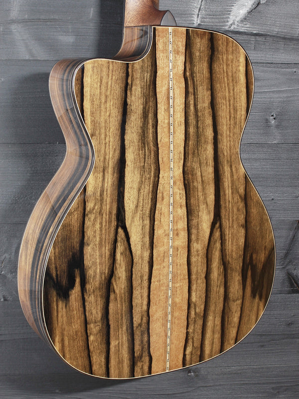  Bourgeois Touchstone Soloist OMC TS-LE Launch Edition acoustic guitar with Macassar Ebony back and sides glmour shot