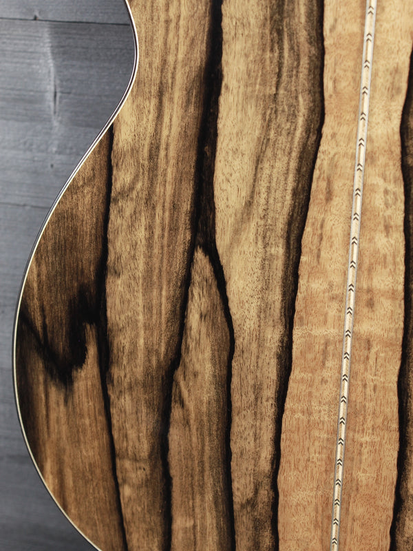 Bourgeois Touchstone Soloist OMC TS-LE Launch Edition acoustic guitar with Macassar Ebony back and sides lower bout