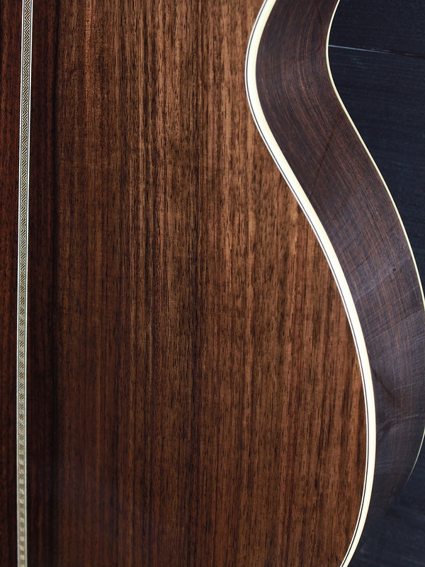 Bourgeois Touchstone OM Vintage TS Indian Rosewood back lower bout