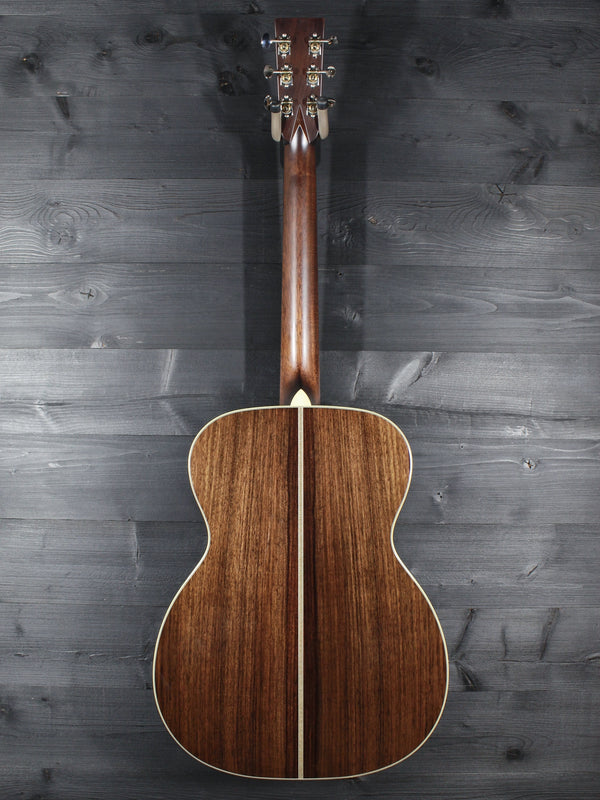 Bourgeois Touchstone OM Vintage TS acoustic guitar back view full guitar
