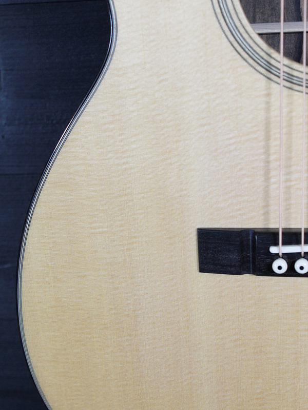 Dana Bourgeois Touchstone Series guitar with hand-voiced Lutz spruce top Lower bout