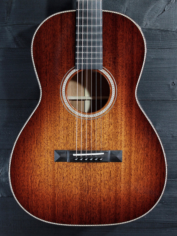 Custom Santa Cruz 00-1929 Style 12-Fret all-solid mahogany acoustic guitar with shaded Edgeburst