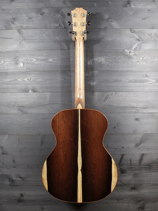 Brazilian Rosewood grain detail on custom Taylor Grand Auditorium