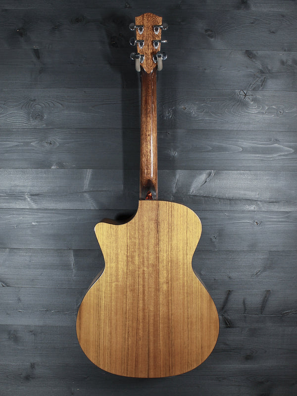 Eastman AC222CE Deluxe all solid acoustic electric guitar full back view