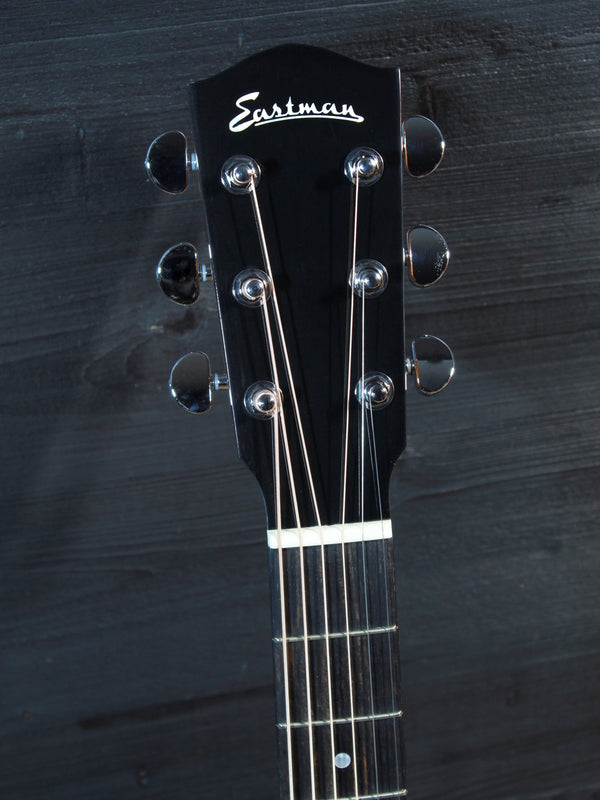 Eastman AC222CE Deluxe all solid acoustic electric guitar headstock and tuners
