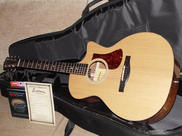 Eastman AC222CE Deluxe all solid acoustic electric guitar Deluxe Softshell case