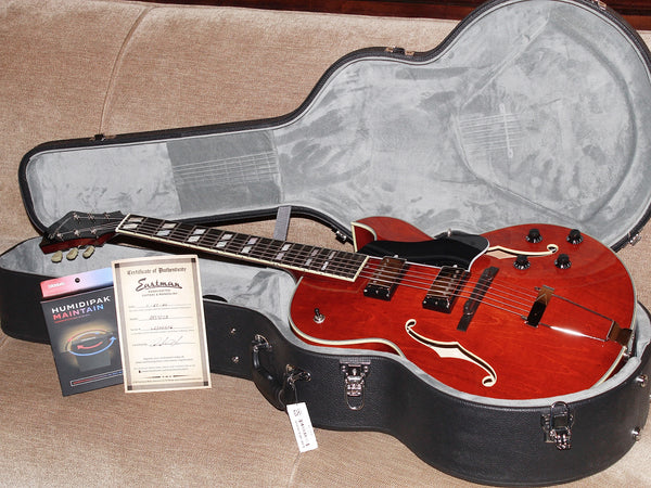 Eastman AR372CE Hollowbody Archtop Electric Guitar with Tonerider AC2 Humbuckers & Hardshell Case