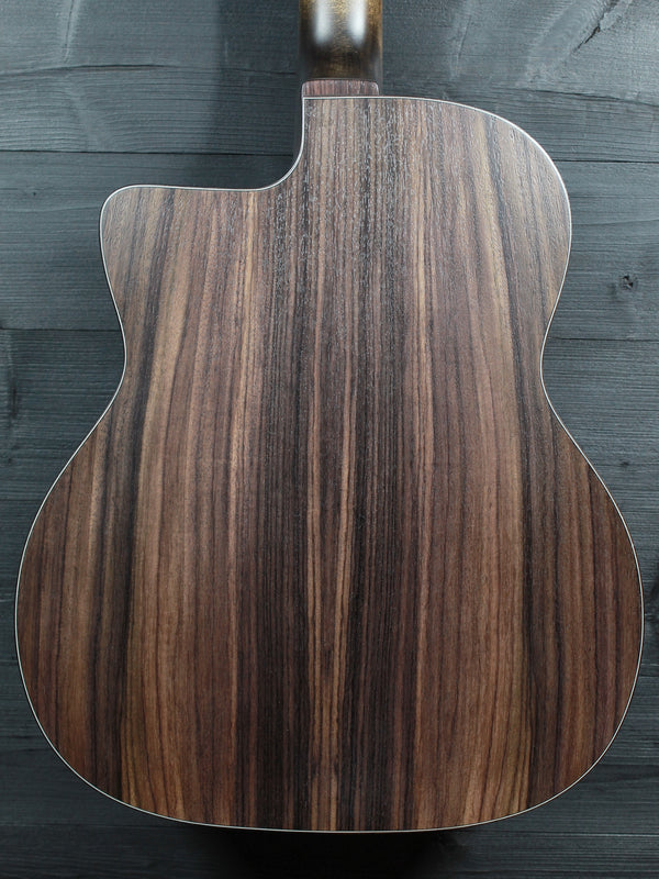 Eastman DM3 Grande Bouche Gypsy Jazz Acoustic Guitar with solid Sitka spruce top and traditional D-hole design at Tobias Music.