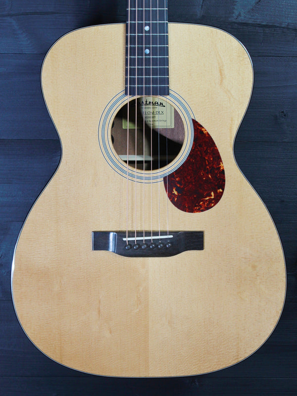 Eastman Guitar E1 OM-DLX Solid Sapele / Thermo-Cured Spruce  w/Fishman Presys Electronics