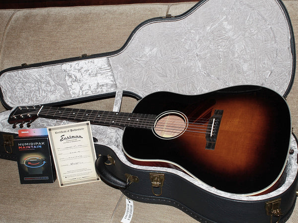 Eastman E10 SS-TC Thermo-Cured Adirondack Slope Shoulder Dreadnought – Sunburst