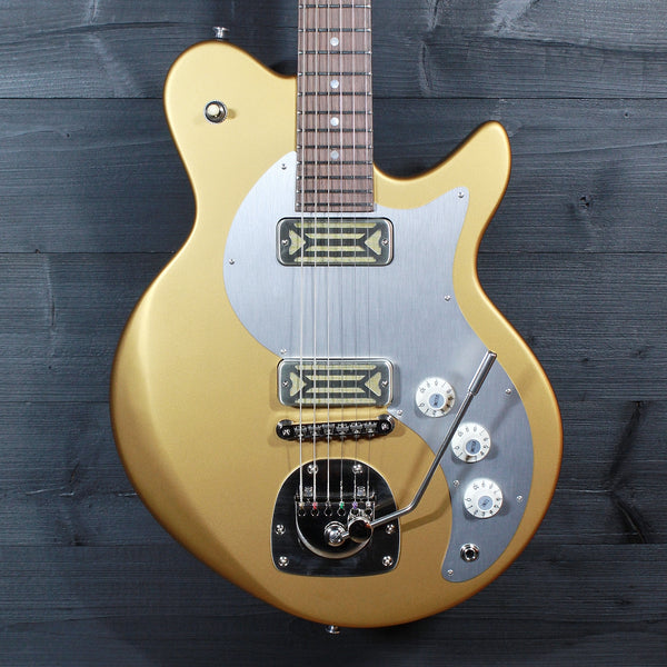 Eastman Fullertone Offset electric guitar in Gold finish front view