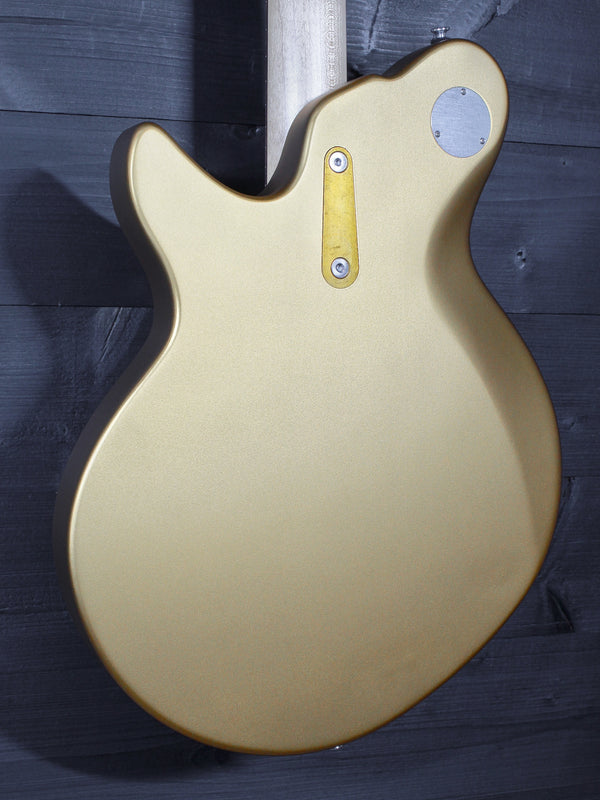 Eastman Fullertone Offset Gold electric guitar angled body view