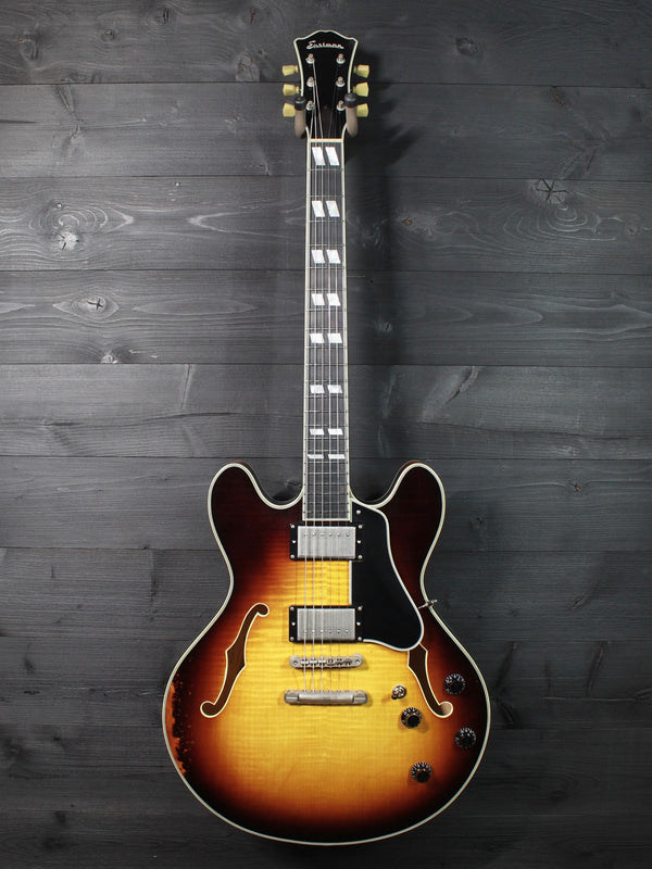 Eastman T59/v-SB Antique Varnish Sunburst Semi-Hollowbody Guitar
