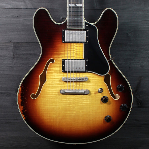 Eastman T59/v-SB Antique Varnish Sunburst Semi-Hollowbody Guitar