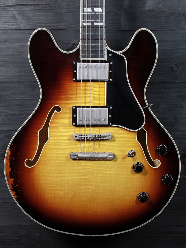 Eastman T59/v-SB Antique Varnish Sunburst Semi-Hollowbody Guitar