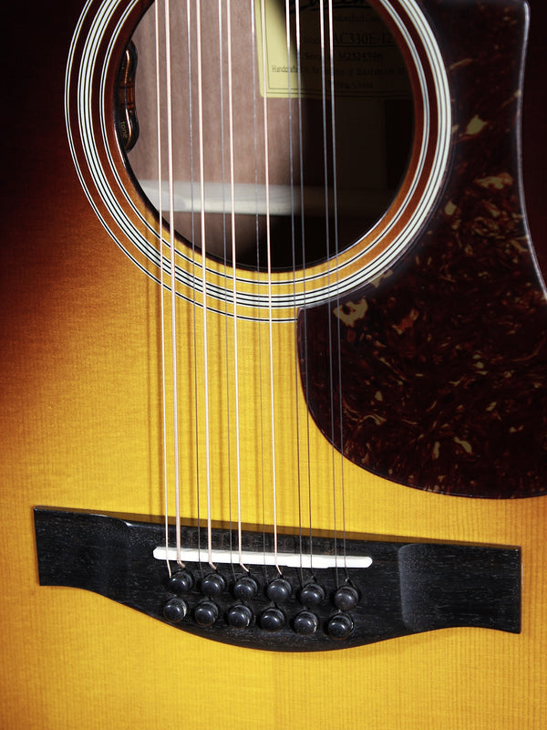 Eastman Guitars AC330E-12 SB Sunburst Mahogany / Spruce 12-String Acoustic-Electric