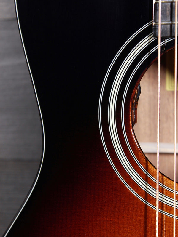 Eastman Guitars E1P-DLX-SB Parlor Size 12-Fret Solid Wood Acoustic-Electric