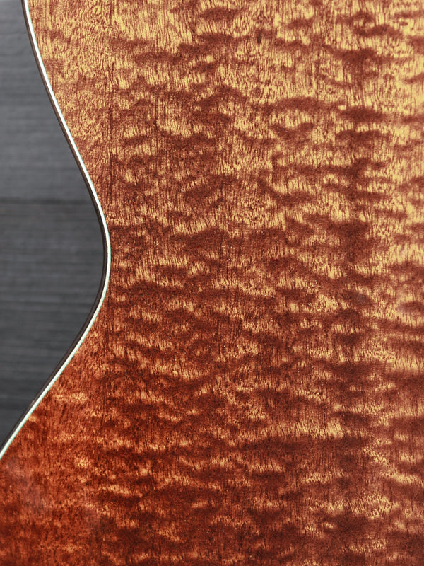 Eastman L-OMCE-QS Luthier Series Quilted Sapele / European Spruce w/ Cutaway+Electronics