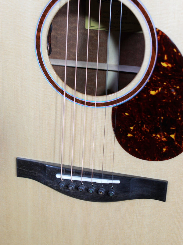 Eastman L-OMCE-QS Luthier Series Quilted Sapele / European Spruce w/ Cutaway+Electronics