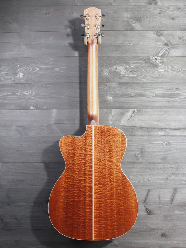 Eastman L-OMCE-QS Luthier Series Quilted Sapele / European Spruce w/ Cutaway+Electronics