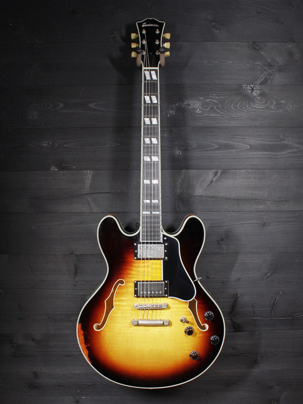 Eastman T59/v-SB Antique Varnish Sunburst Semi-Hollowbody Guitar