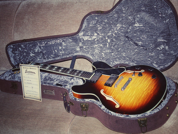 Eastman T59/v-SB Antique Varnish Sunburst Semi-Hollowbody Guitar