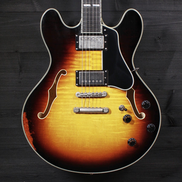 Eastman T59/v-SB Antique Varnish Sunburst Semi-Hollowbody Guitar