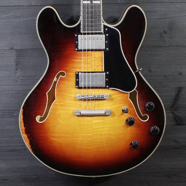 Eastman T59/v-SB Antique Varnish Sunburst Semi-Hollowbody Guitar