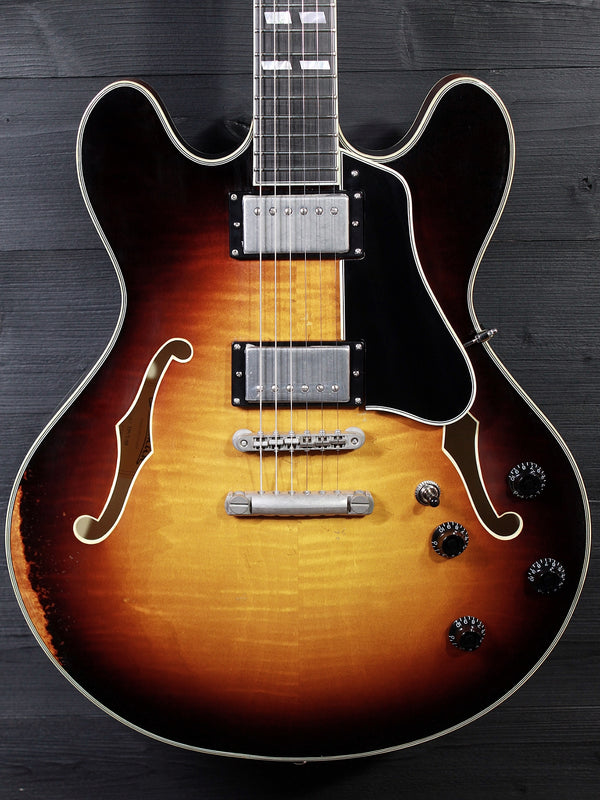 Eastman T59/v-SB Antique Varnish Sunburst Semi-Hollowbody Guitar