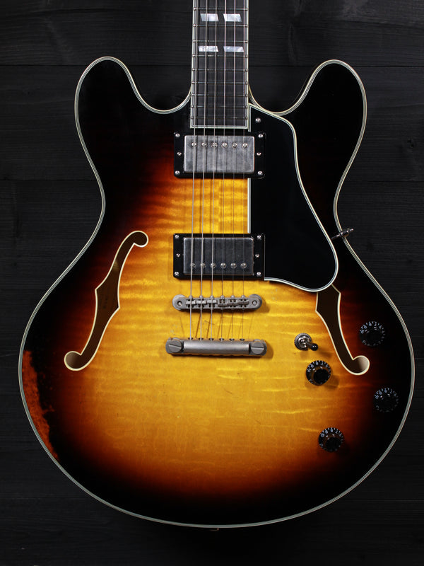 Eastman T59/v-SB Antique Varnish Sunburst Semi-Hollowbody Guitar