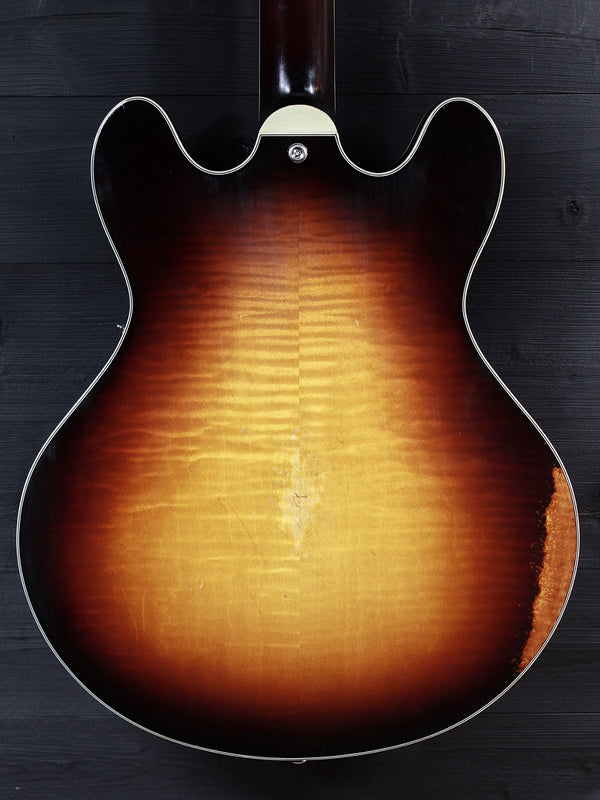 Eastman T59/v-SB Antique Varnish Sunburst Semi-Hollowbody Guitar